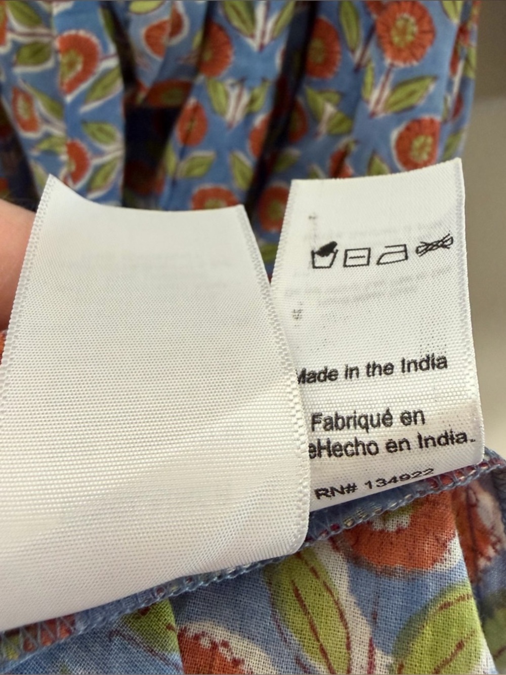 Emerson Fry India Collection Heirloom Midi Dress~Wednesday Flower Blues - Picture 12 of 14